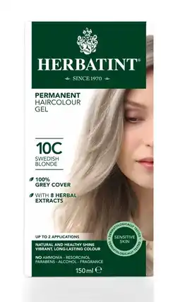 De Online Drogist Herbatint haarverf gel - 10c zweeds blond 150ml aanbieding