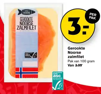 Hoogvliet Gerookte noorse zalmfilet aanbieding