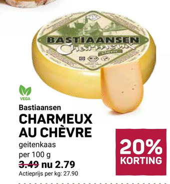 Ekoplaza Bastiaansen charmeux au chèvre aanbieding