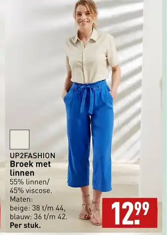 ALDI UP2FASHION Broek met linnen aanbieding