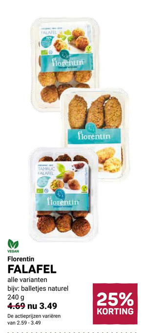 Ekoplaza Florentin falafel aanbieding
