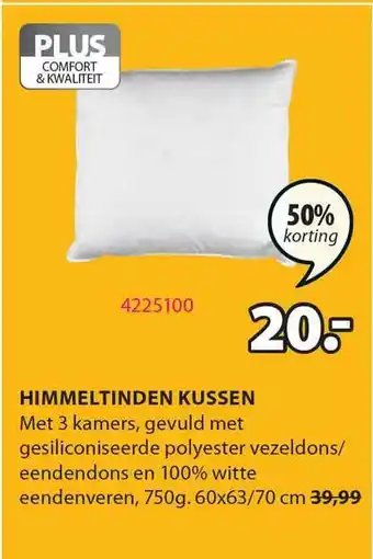 Jysk Himmeltinden Kussen 60x63-70 Cm 50% Korting aanbieding