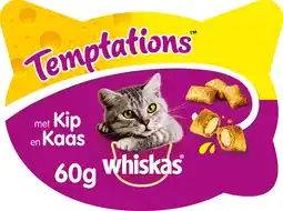 Intratuin Whiskas temptations kip & kaas 60 gram aanbieding