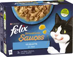 Intratuin Felix kattenvoer in saus sensations sauces vis adult 85 g 12 stuks aanbieding