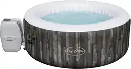 Intratuin Bestway opblaasbare jacuzzi lay-z-spa bahama rond bruin d 180 h 66 cm aanbieding