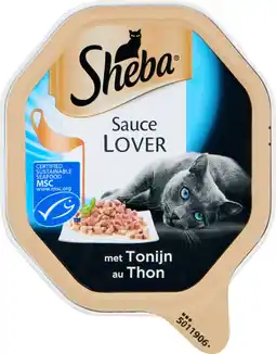 Intratuin Sheba kattenvoer in saus sauce lover tonijn 85 g aanbieding