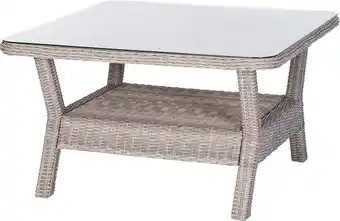 Intratuin Intratuin loungetafel sanur bruin 110 x 110 x 63 cm aanbieding