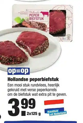 ALDI Hollandse Peperbiefstuk aanbieding