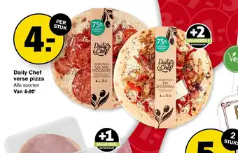 Hoogvliet Daily Chef verse pizza Alle soorten aanbieding