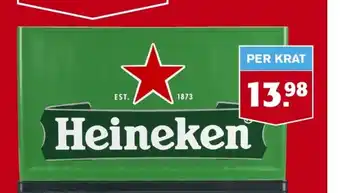 Hoogvliet Heineken per krat aanbieding