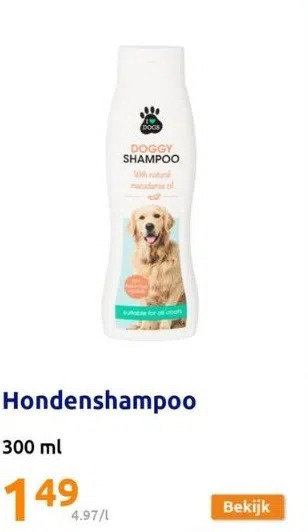 Action Hondenshampoo aanbieding