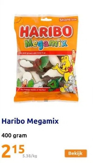 Action Haribo megamix aanbieding
