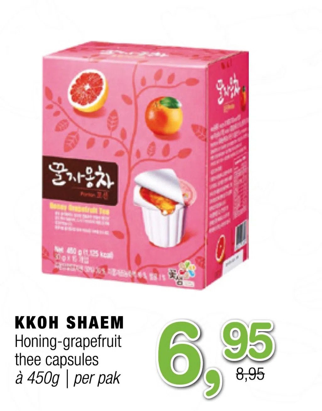Amazing Oriëntal Kkoh shaem honing-grapefruit thee capsules aanbieding