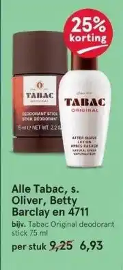 Etos Alle tabac, s. oliver, betty barclay en 4711 aanbieding