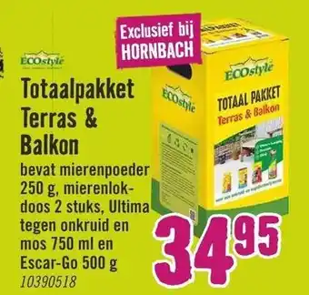 Hornbach ECOstyle Totalpakket Terras & balkon aanbieding