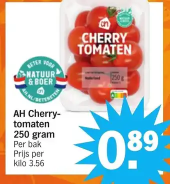 Albert Heijn AH Cherry-tomaten 250 gram aanbieding