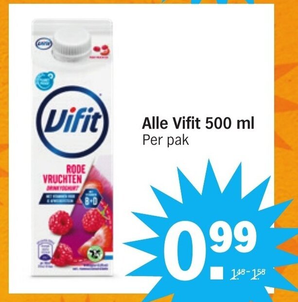 Albert Heijn Alle Vifit 500 ml aanbieding