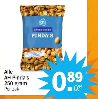 Albert Heijn Alle AH Pinda's 250 gram aanbieding