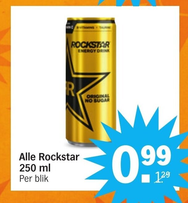 Albert Heijn Alle Rockstar 250 ml aanbieding