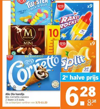 Albert Heijn Alle Ola handijs 2e halve prijs aanbieding