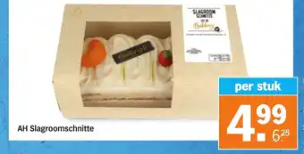 Albert Heijn AH Slagroomschnitte aanbieding