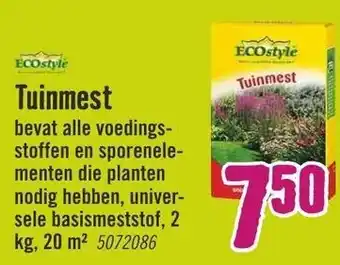 Hornbach ECOstyle Tuinmest 2kg aanbieding