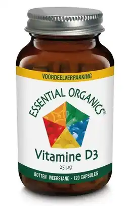 De Online Drogist Essential organics vitamine d3 25mcg capsules 120cp aanbieding