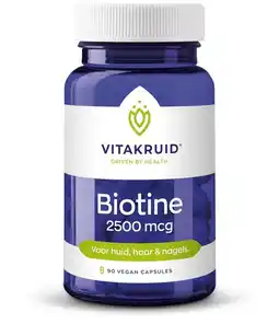 De Online Drogist Vitakruid biotine 2500mcg 50vcp aanbieding