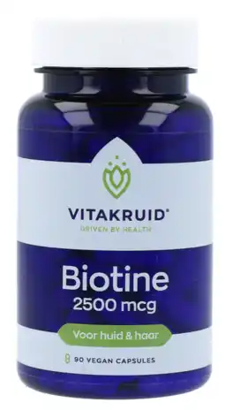 De Online Drogist Vitakruid biotine 2500mcg 50vcp aanbieding