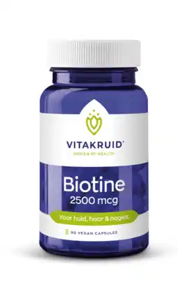 De Online Drogist Vitakruid biotine 2500mcg 50vcp aanbieding