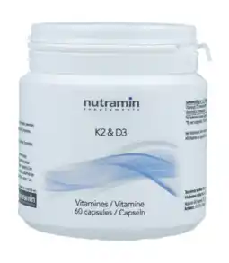 De Online Drogist Nutramin vitamine k2 & d3 capsules 60cp aanbieding