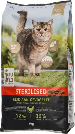 Intratuin Intratuin premium kattenvoer sterilised 2 kg aanbieding