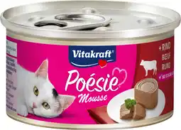 Intratuin Vitakraft kattenvoer mousse poésie rund 85 g aanbieding