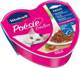 Intratuin Vitakraft kattenvoer poésie koolvis met pasta en tomaat in saus 85 g aanbieding