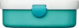 Intratuin Mepal broodtrommel campus turquoise 17,8 x 13,2 x 6,1 cm aanbieding