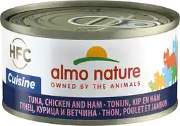 Intratuin Almo nature hfc tonijn, kip en ham 70 g aanbieding