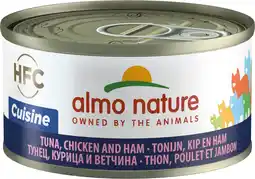 Intratuin Almo nature hfc tonijn, kip en ham 70 g aanbieding