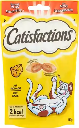 Intratuin Catisfactions kattensnoepjes kaas 60 g aanbieding