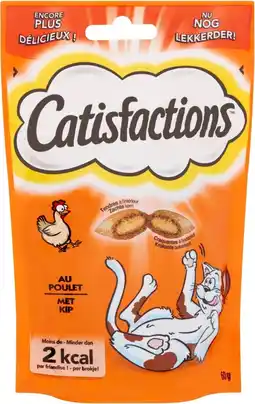 Intratuin Catisfactions kattensnoepjes kip 60 g aanbieding