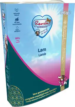 Intratuin Renske hondenvoer vers lam adult 395 g aanbieding