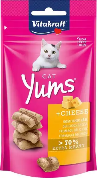 Intratuin Vitakraft kattensnack cat yums kaas 40 g aanbieding