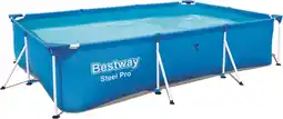 Intratuin Bestway frame zwembad steel pro rechthoek 300 x 201 x 66 cm aanbieding