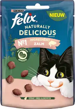 Intratuin Felix kattensnack naturally delicious zalm 50 g aanbieding