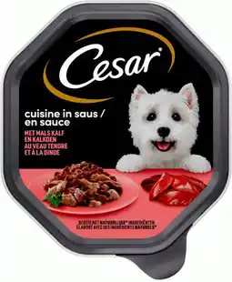Intratuin Cesar cuisine kalf met kalkoen alu kuipje 150 g aanbieding