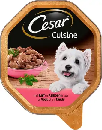 Intratuin Cesar cuisine kalf met kalkoen alu kuipje 150 g aanbieding