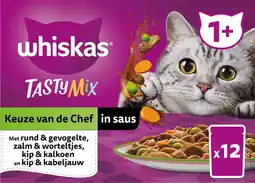 Intratuin Whiskas kattenvoer in saus classic keuze van de chef adult 85 g 12 stuks aanbieding