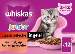 Intratuin Whiskas kattenvoer in saus classic selectie kitten 85 g 12 stuks aanbieding