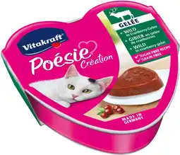 Intratuin Vitakraft kattenvoer poésie wild in cranberrie gelei 85 g aanbieding