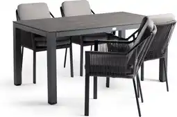 Intratuin Tierra outdoor 4-zits diningset briga met liv aanbieding