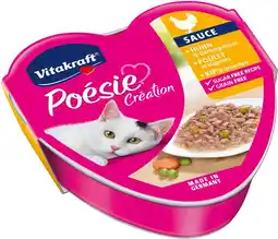 Intratuin Vitakraft kattenvoer poésie kip en groente in saus 85 g aanbieding